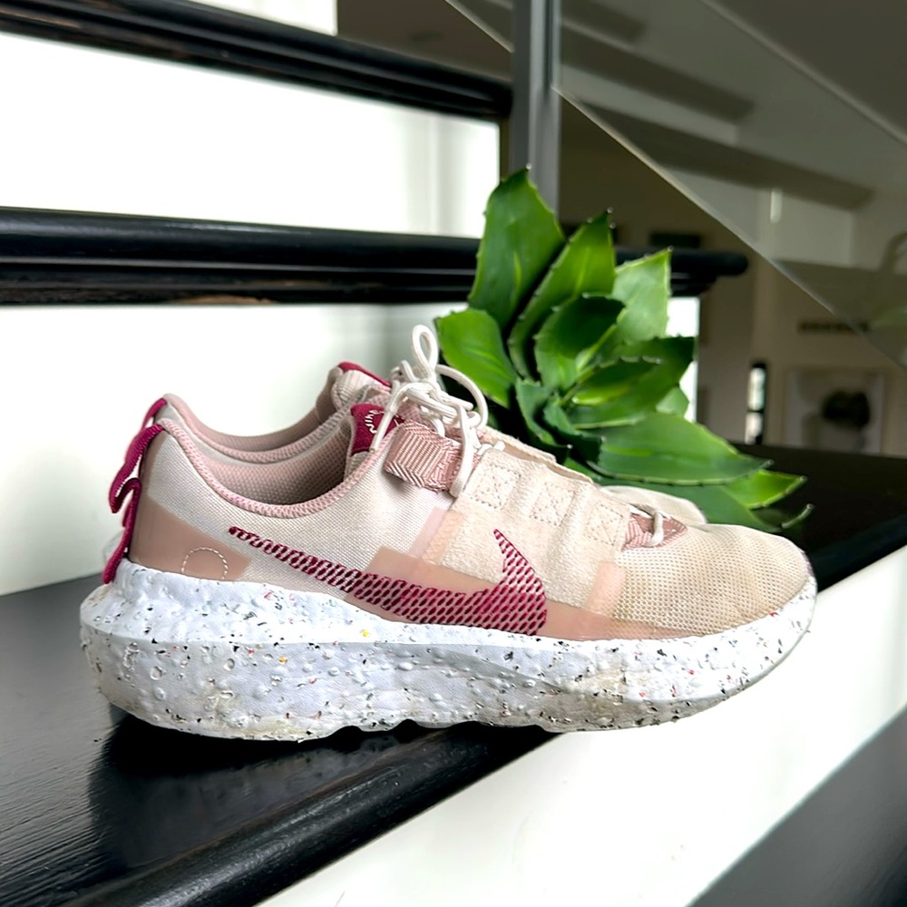 Nike Pink and White Athletic Shoes